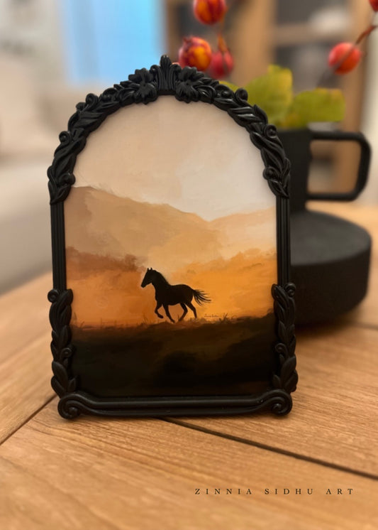 Gallop Away - Black metal Frame