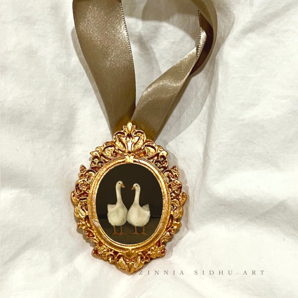 Mini Ornament “Twin Birds”