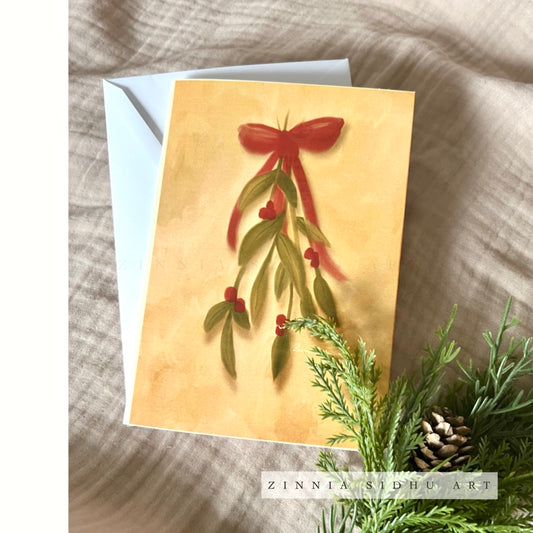 Mistletoe Greeting Card