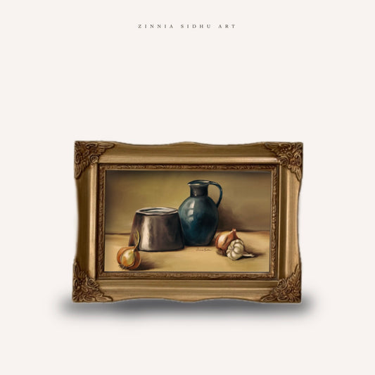 Still Life- Golden Frame
