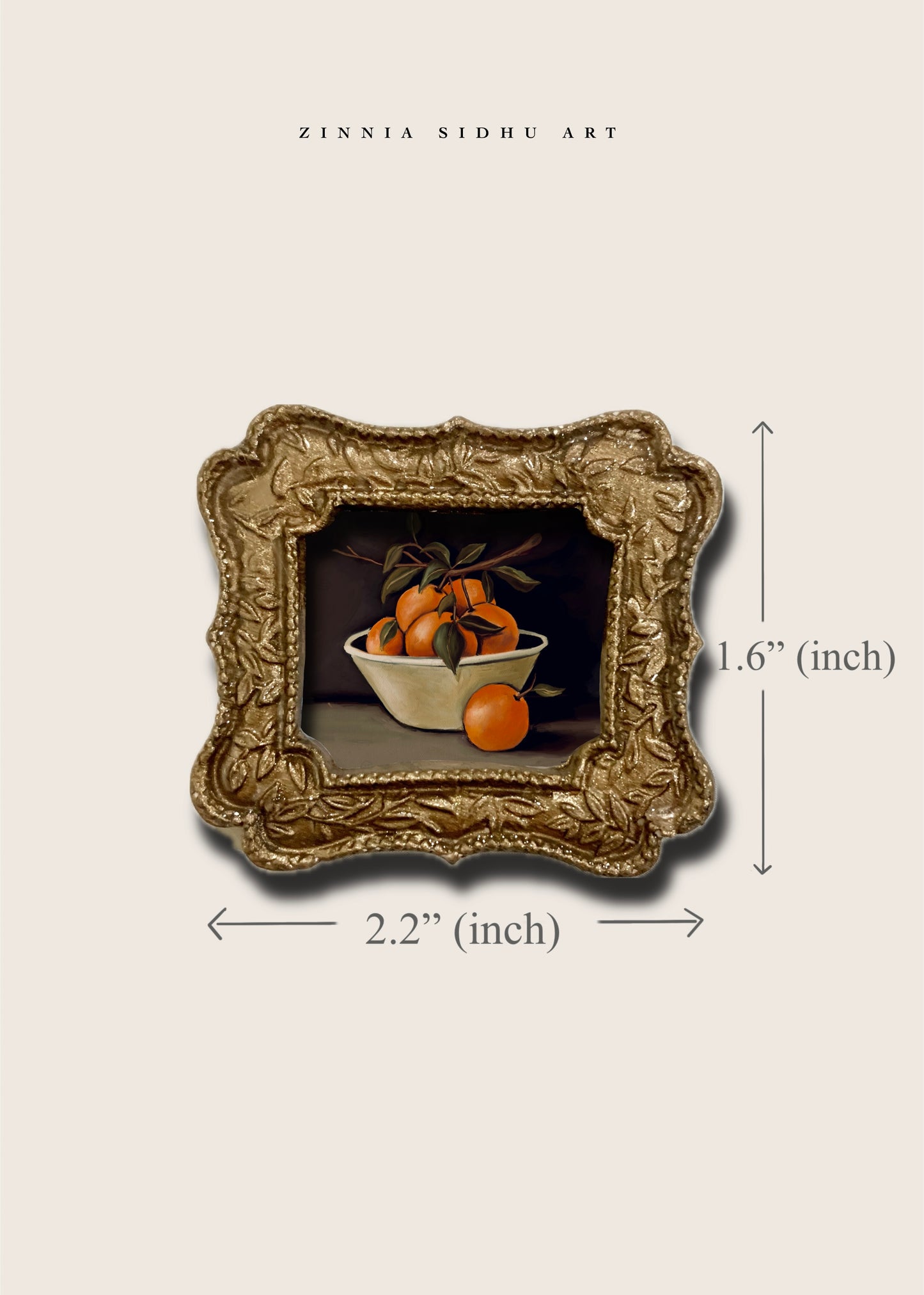 Bowl of Oranges Mini Magnet