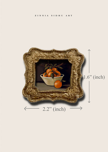 Bowl of Oranges Mini Magnet
