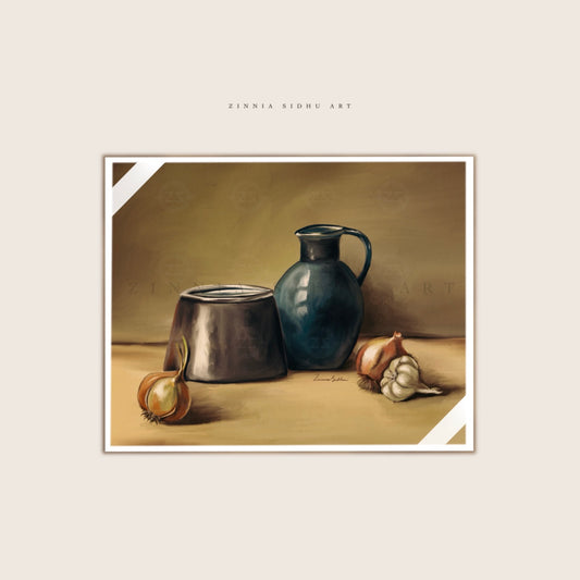 Onion and Garlic Scene