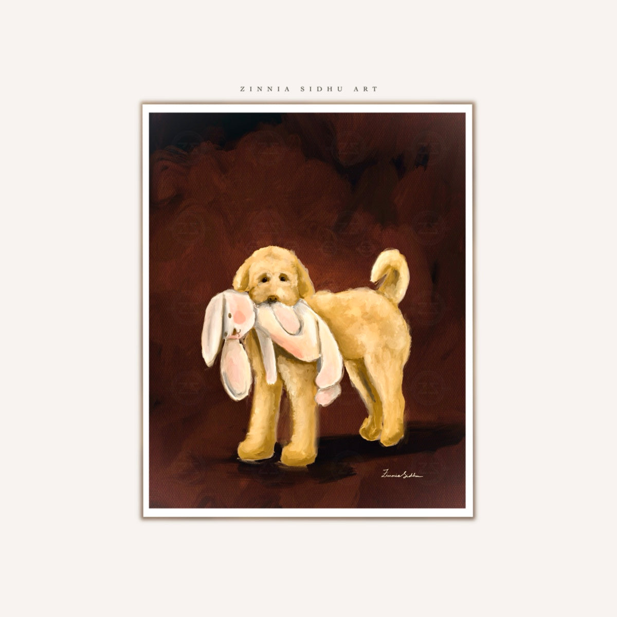 Dog with his Toy