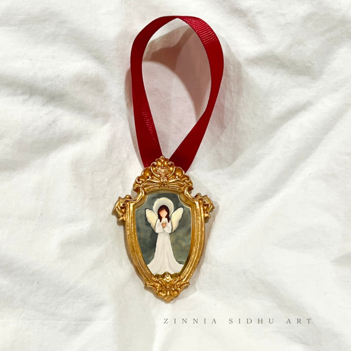 Mini Ornament “Angel Oblong”