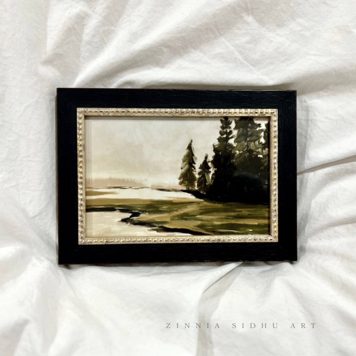Marshland - black/golden Frame