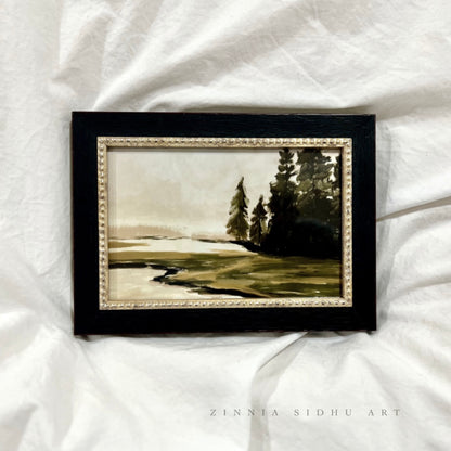 Marshland - black/golden Frame
