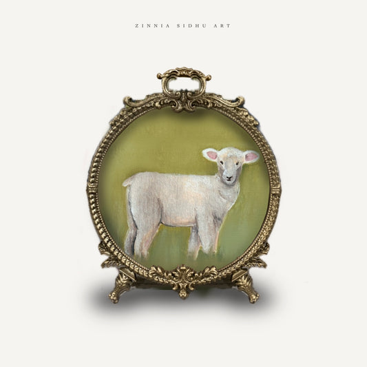 Lamb - Round Metal Frame