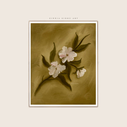 Moody Flora - Golden Frame