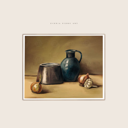 Onion and Garlic Scene