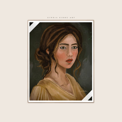 Lady - Antique styled Frame