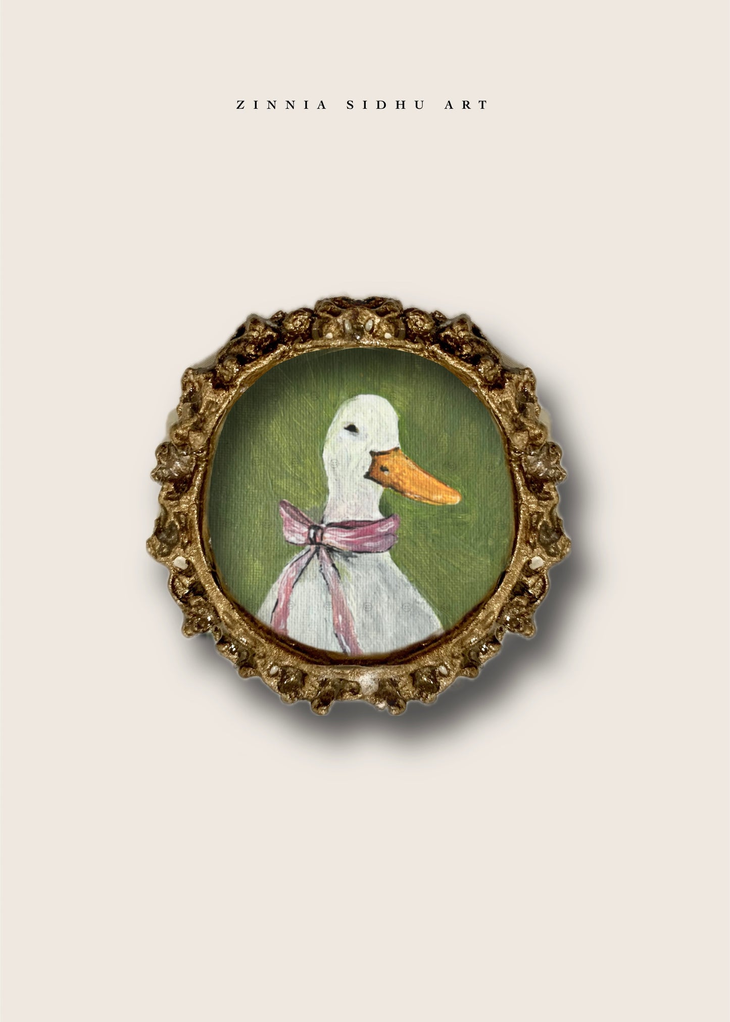 Quackoo Round Mini Magnet
