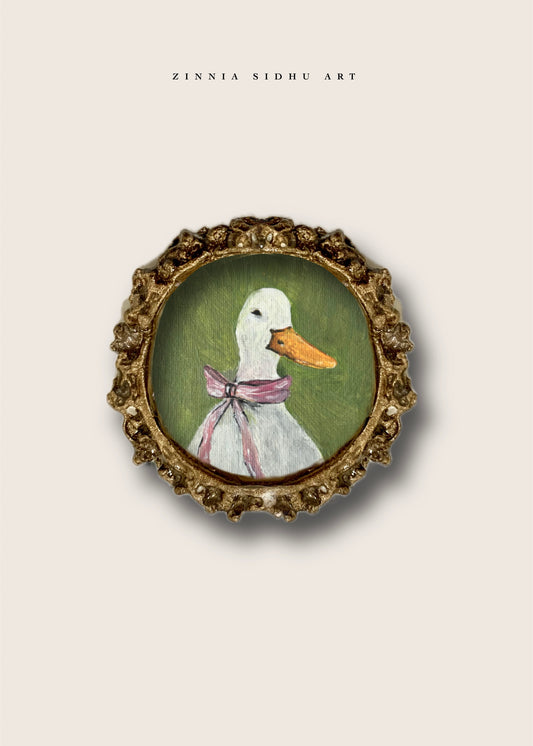 Quackoo Round Mini Magnet