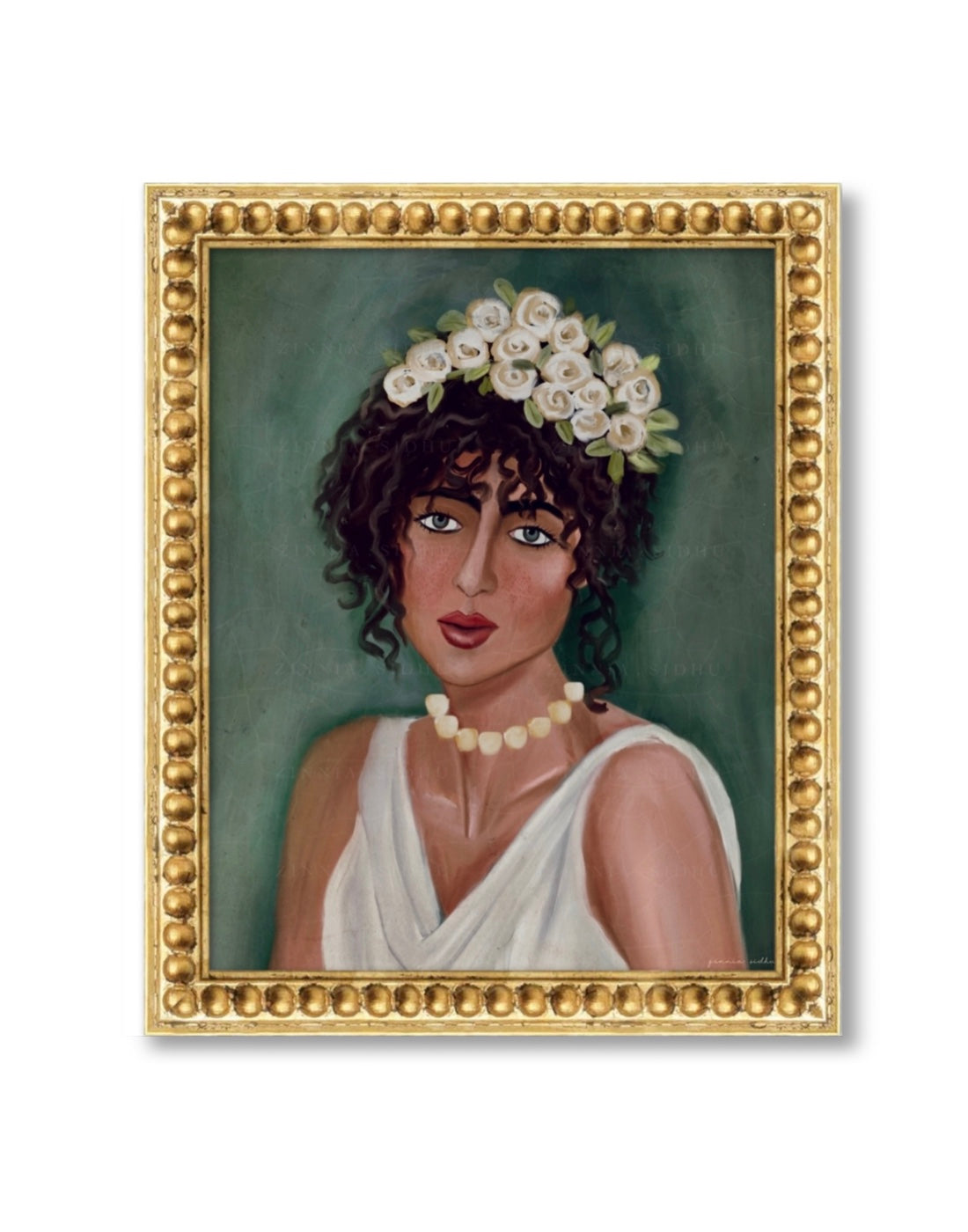 Vintage Portrait Of Tiara Girl