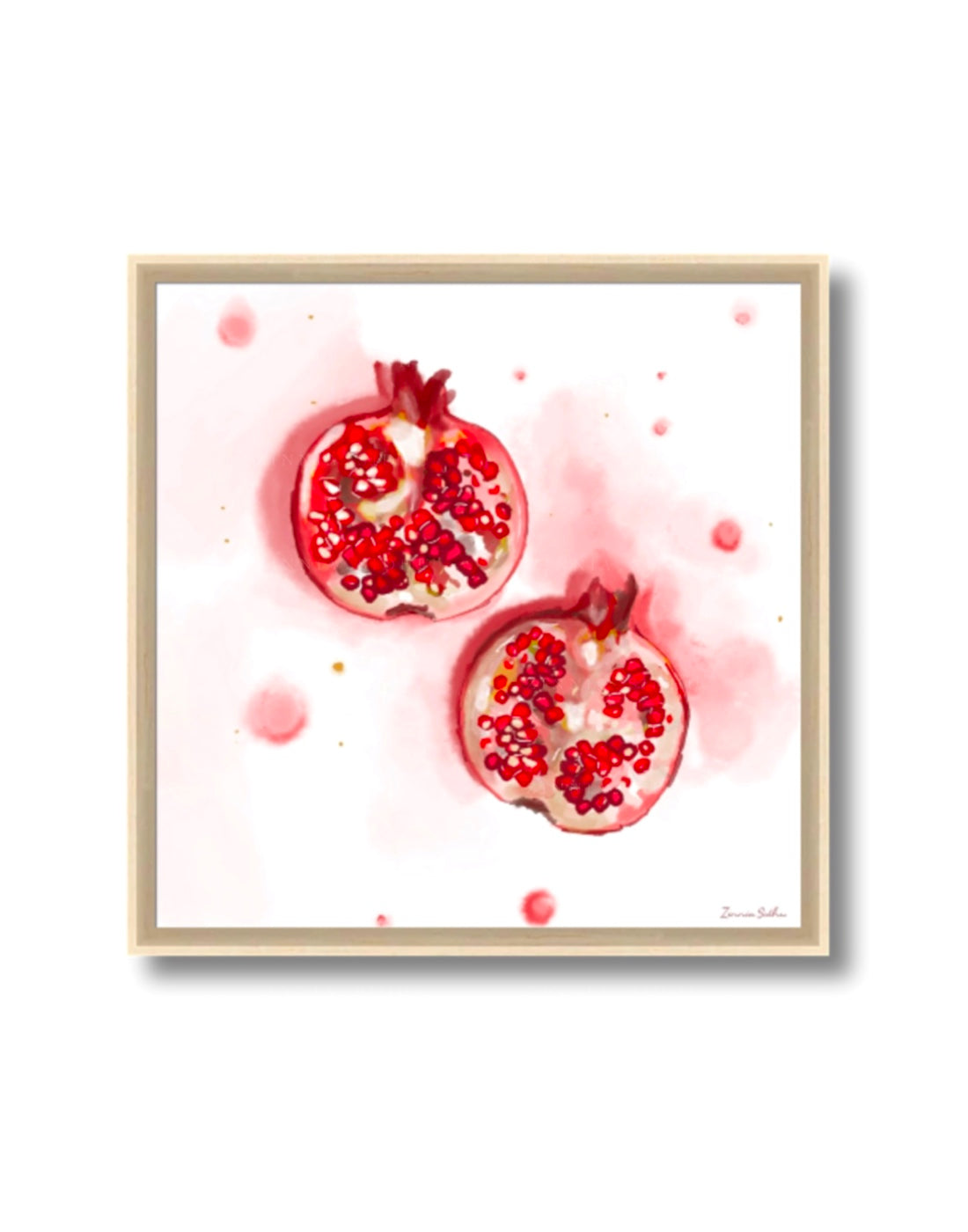 Pomegranate Spill Canvas