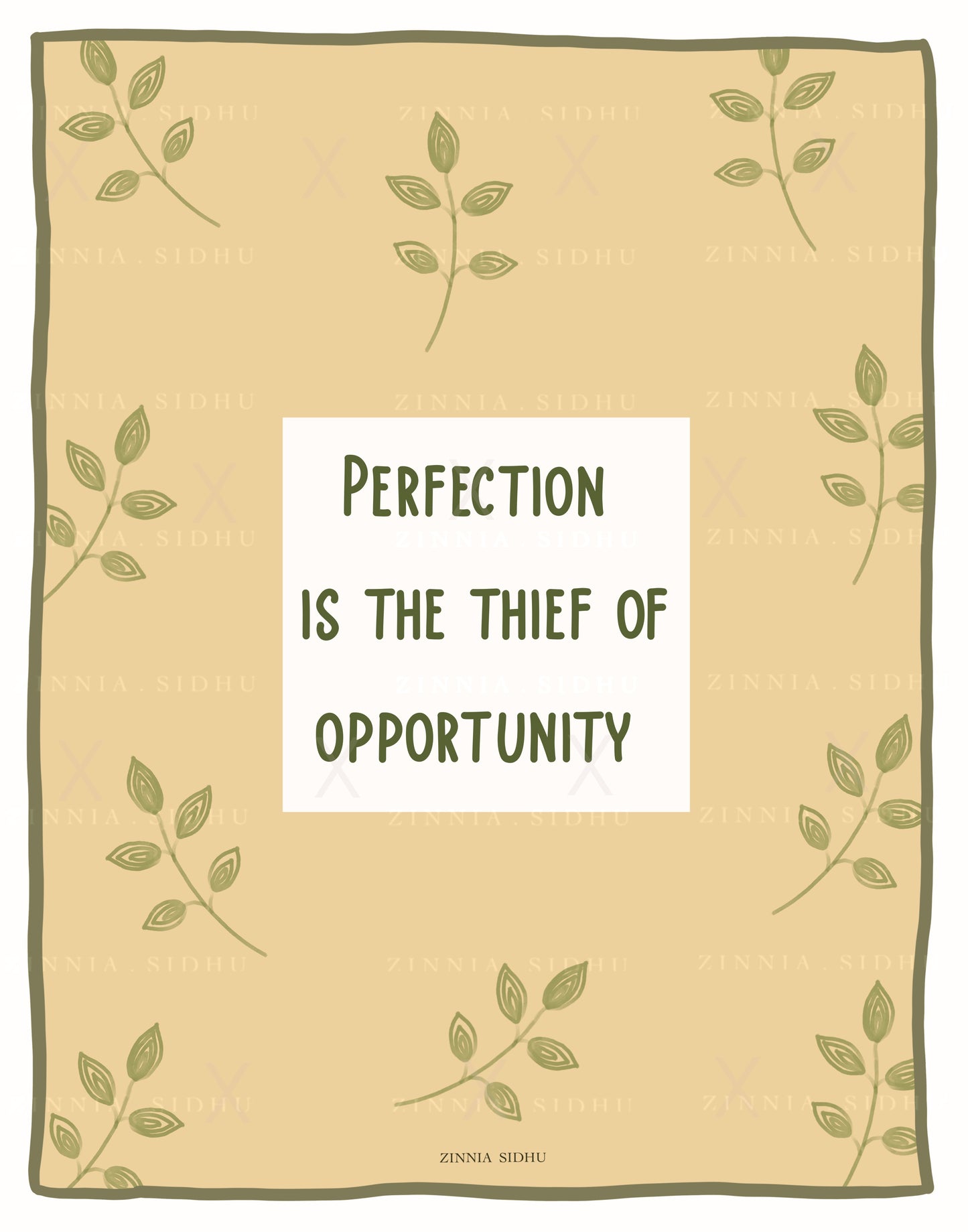 Perfection Is The Thief